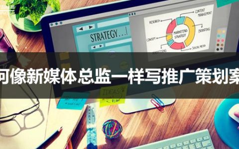 我来教你如何像新媒体总监一样写推广策划案。