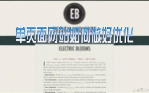 分享单页网站seo优化怎么做单页面网站如何做好SEO优化。