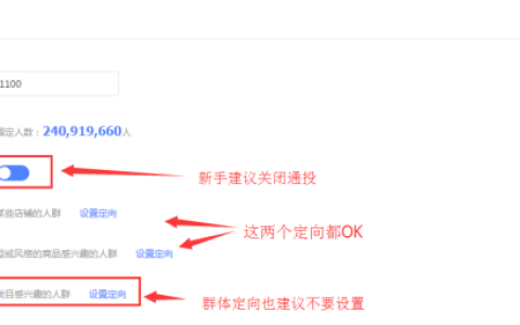 我来说说新手卖家钻展定向和出价如何设置步骤流程详解。